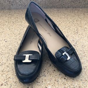 Anne Klein Navy Flat Iflex